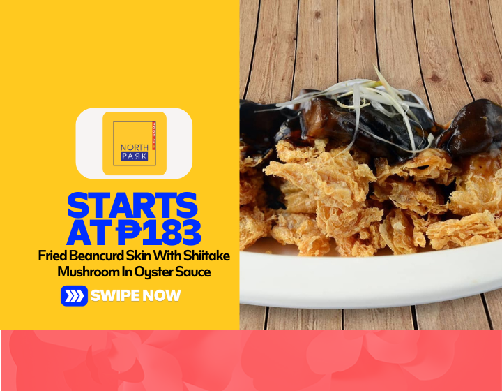 Fried Beancurd Skin With Shiitake Mushroom In Oyster Sauce Starting At P183