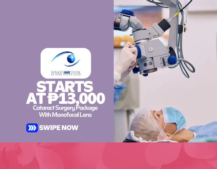 Cataract Surgery Package With Monofocal Lens Starting At P13,000