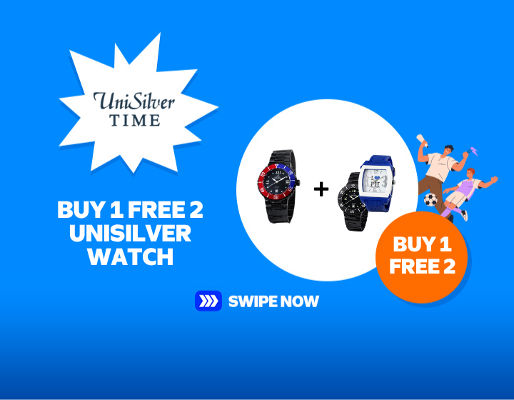 SMMR | UNISILVER TIME | BUY 1 FREE 2 UNISILVER WATCH