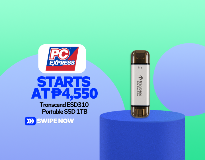 Transcend ESD310 Portable SSD 1TB Starting At P4,550