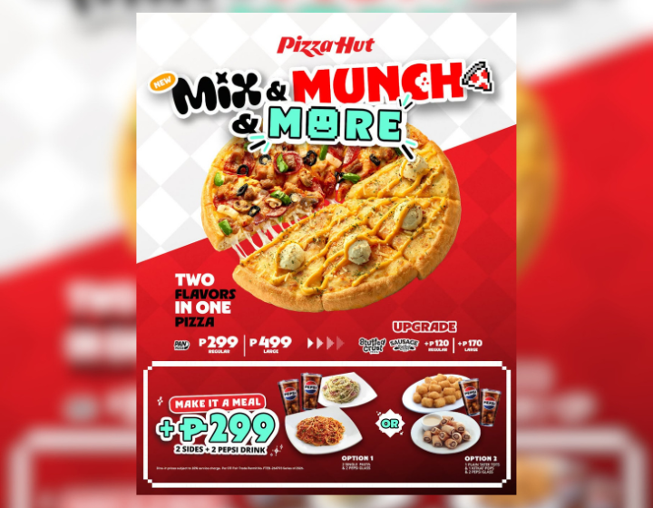 Mix and Munch Pizza just ADD P299