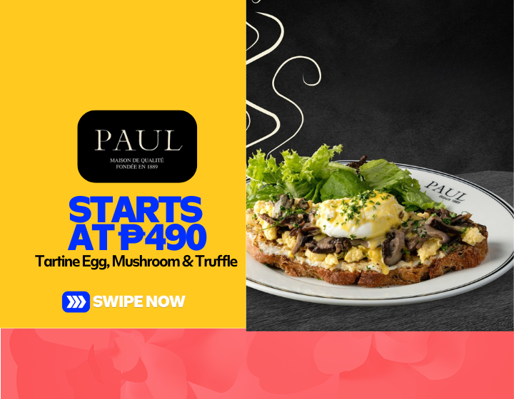 Tartine Egg, Mushroom & Truffle Starting At P490