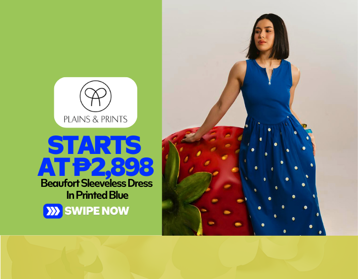 Beaufort Sleeveless Dress In Printed Blue Starting At P2,898