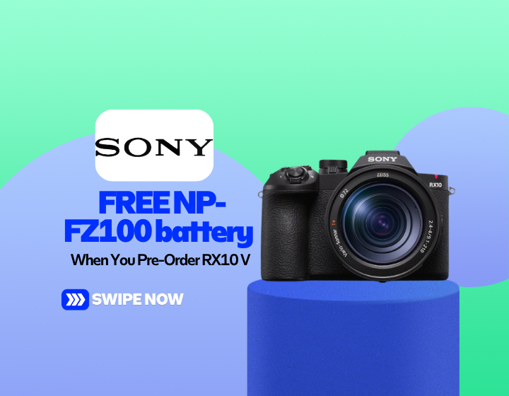  FREE NP-FZ100 battery worth P4,490 When You Pre-Order RX10 V