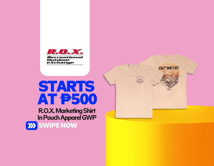 R.O.X. Marketing Shirt In Pouch Apparel GWP Starting At P500