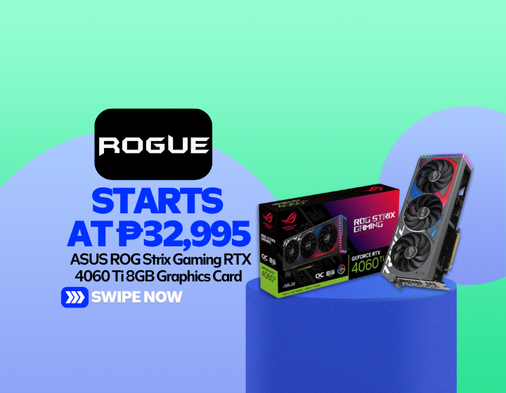  ASUS ROG Strix Gaming RTX 4060 Ti 8GB Graphics Card Starting At P32,995