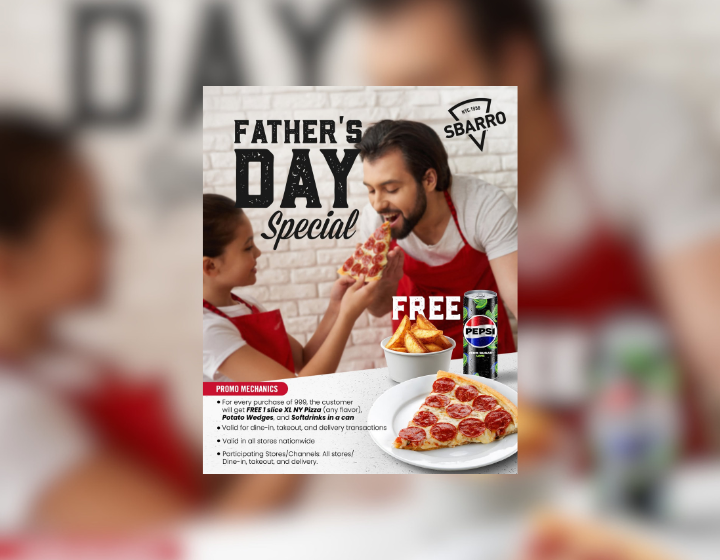 FREE 1 slice XL NY Pizza 