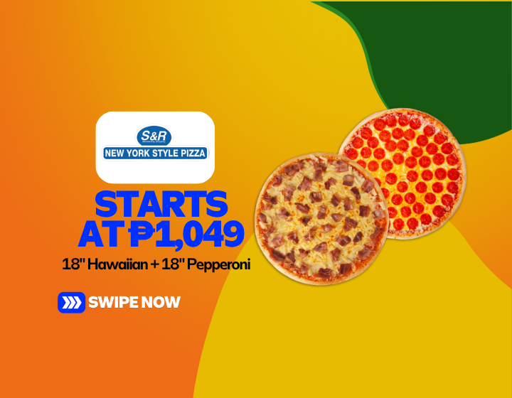 18" Hawaiian + 18" Pepperoni Starting At P1,049