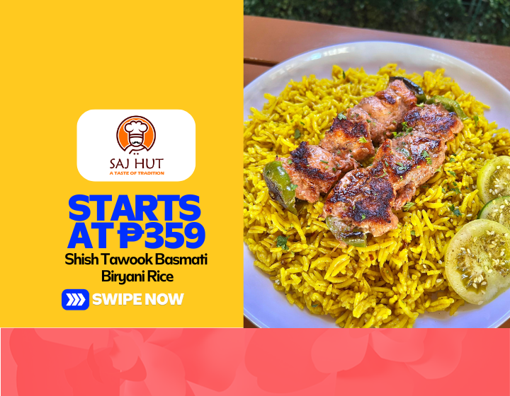 Shish Tawook Basmati Biryani Rice Starting At P359