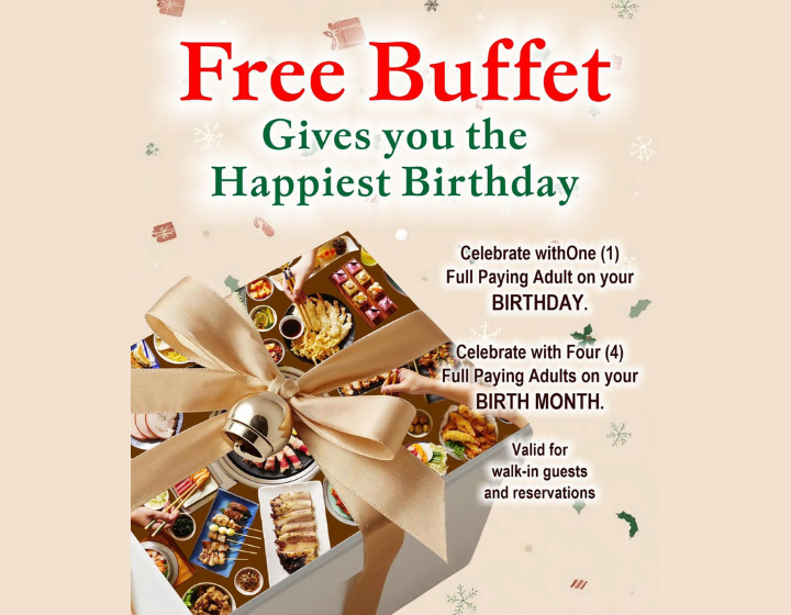 Birthday Celebrators Enjoy Free Buffet