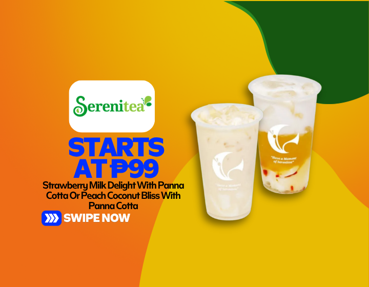 Strawberry Milk Delight With Panna Cotta Or Peach Coconut Bliss With Panna Cotta Starting At P99