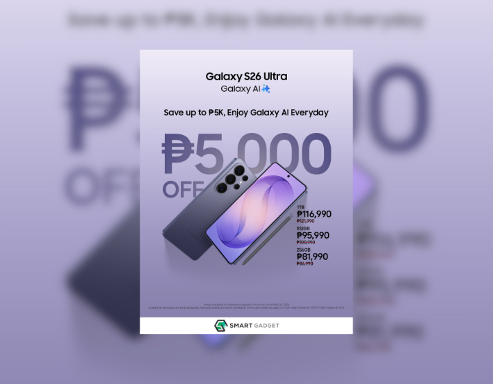 Save up to ₱5,000 on Samsung Galaxy S26 Ultra