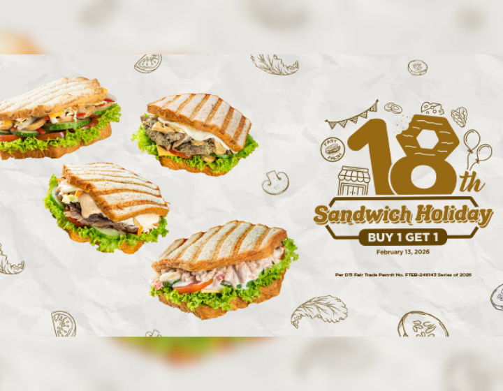 Buy 1 Get 1 on 18th Sandwich Holiday