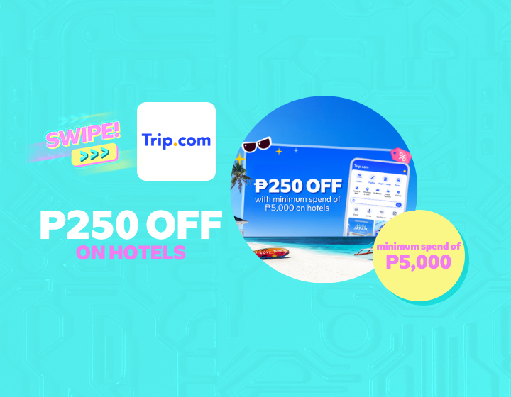 ₱250 OFF with minimum spend of ₱5,000 on Hotels