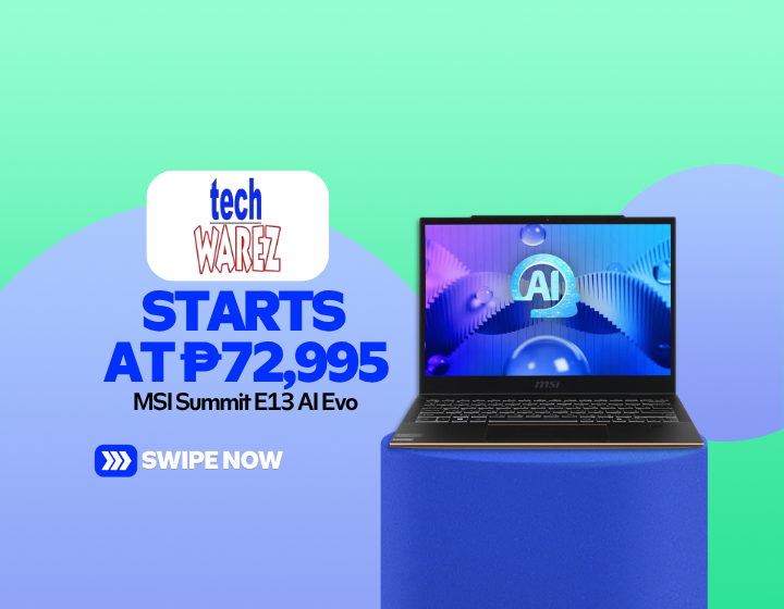 MSI Summit E13 AI Evo Starting At P72,995