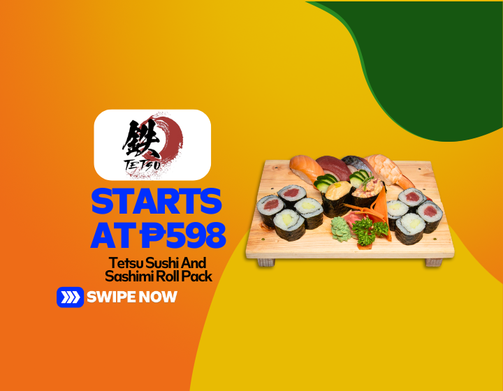 Tetsu Sushi And Sashimi Roll Pack Starting At P598