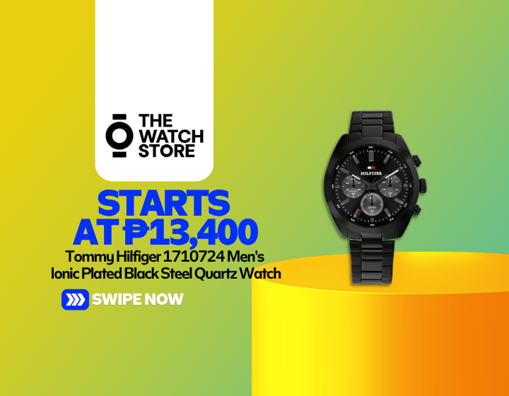 Tommy Hilfiger 1710724 Men's Ionic Plated Black Steel Quartz Watch Starting At P13,400