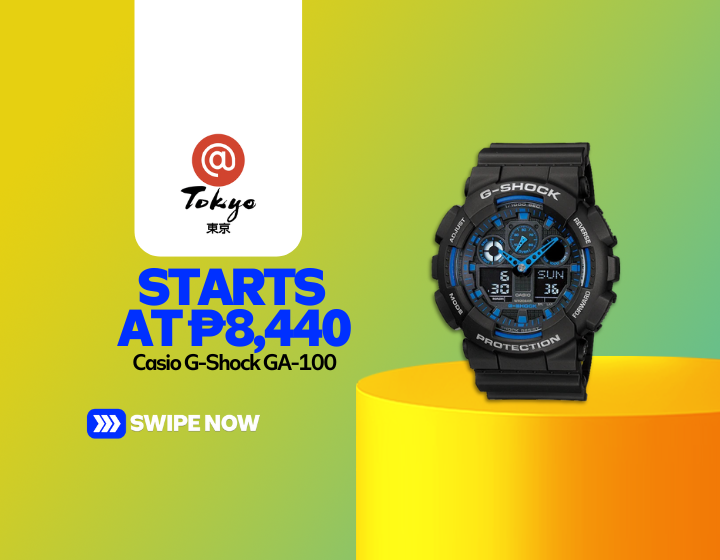 Casio G-Shock GA-100 Starting At P8,440