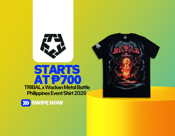 TRIBAL x Wacken Metal Battle Philippines Event Shirt 2026 Starting At P700