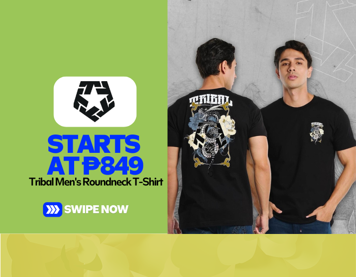 Tribal Men's Roundneck T-Shirt Starting At P849