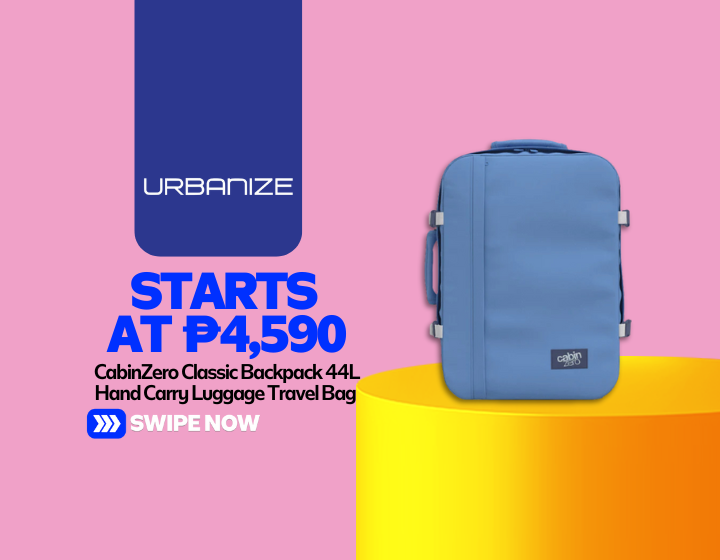 CabinZero Classic Backpack 44L Hand Carry Luggage Travel Bag Starting At P4,590