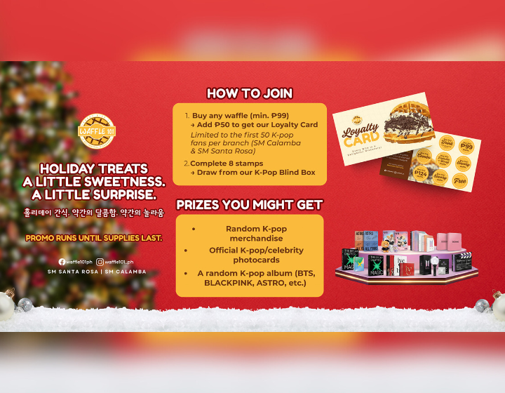 Win K-POP Surpises with Waffle 101 Loyalty Card