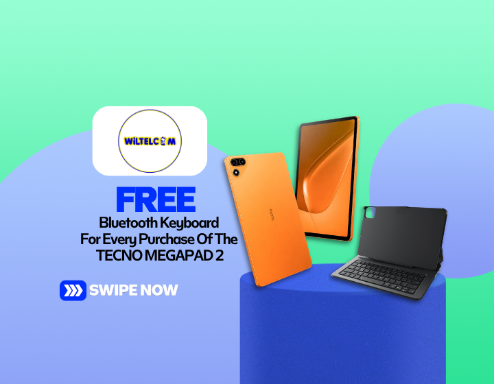 Free Bluetooth Keyboard For Every Purchase Of The TECNO MEGAPAD 2