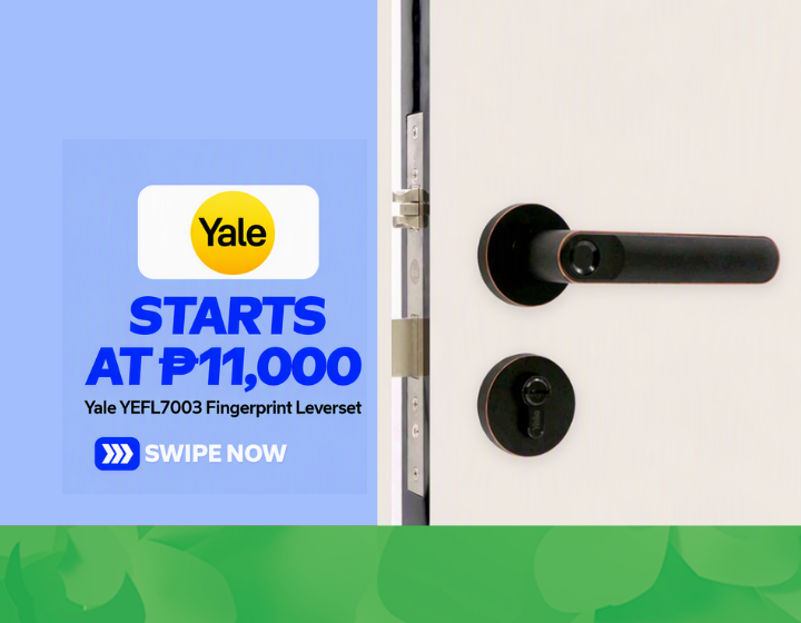 Yale YEFL7003 Fingerprint Leverset - Mortise starts at P11,000