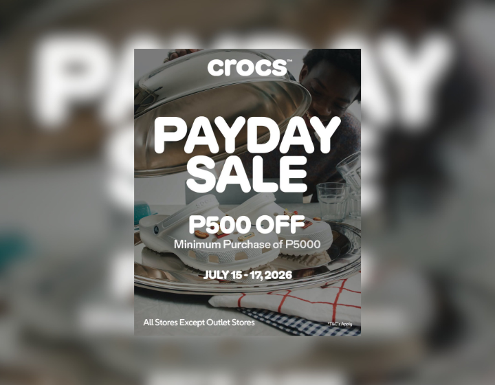 P500 OFF With a Minimum Purchase of P5,000