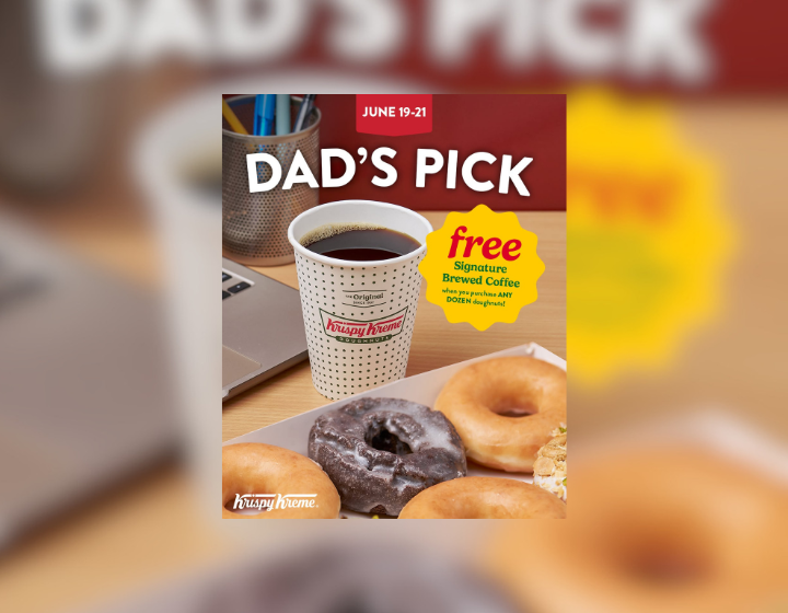  FREE 12oz Signature Brewed Coffee when you buy any dozen doughnuts