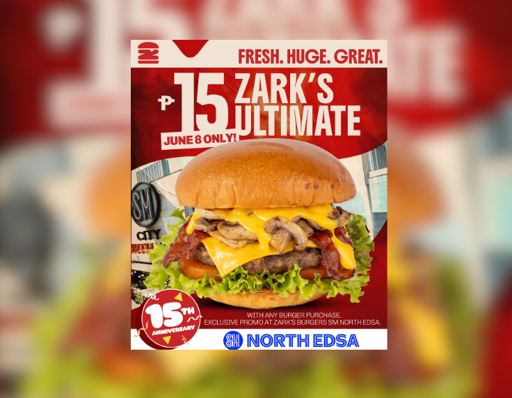  Zark’s Ultimate Burger for only ₱15!