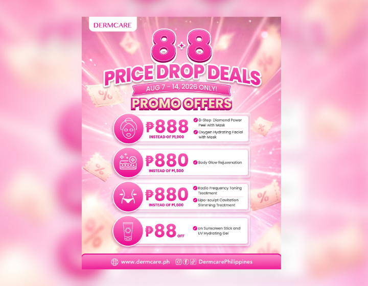 Dermcare Treatments Starts at P880
