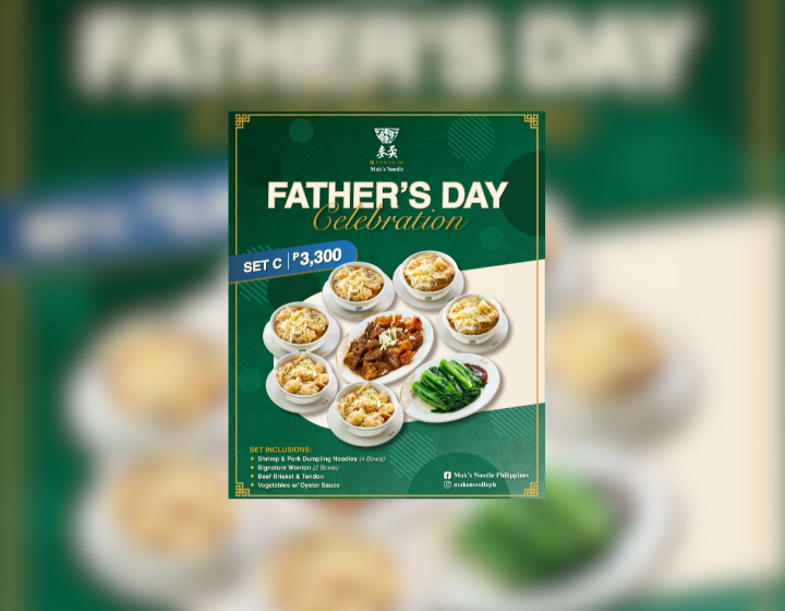Father’s Day Set C Menu for P3,300