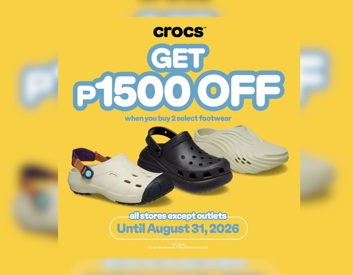 P1,500 OFF When You Buy 2 Select Footwear
