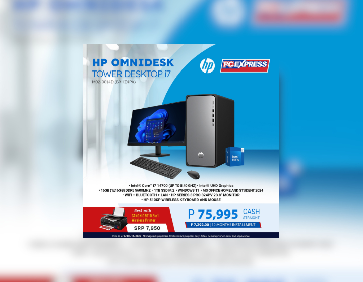 HP OmniDesk M02-0014D Tower Desktop for only P75,995