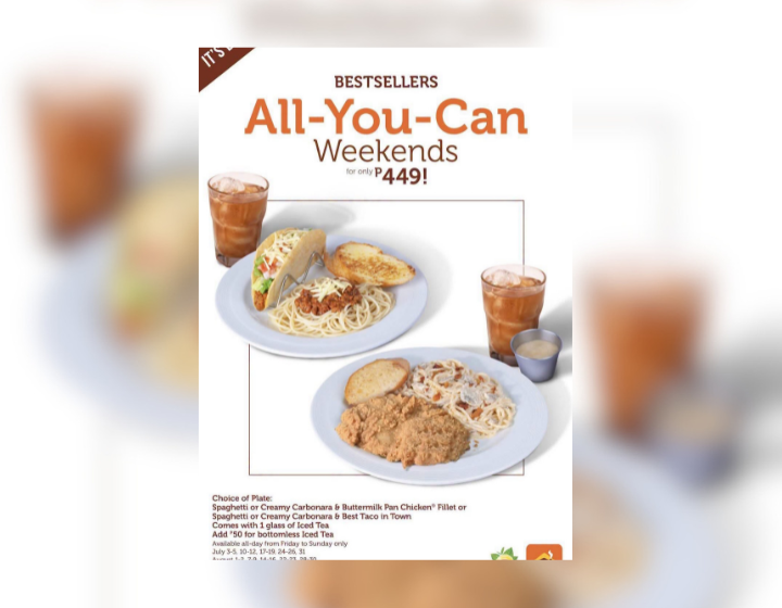 All-You-Can Weekends For Only P449