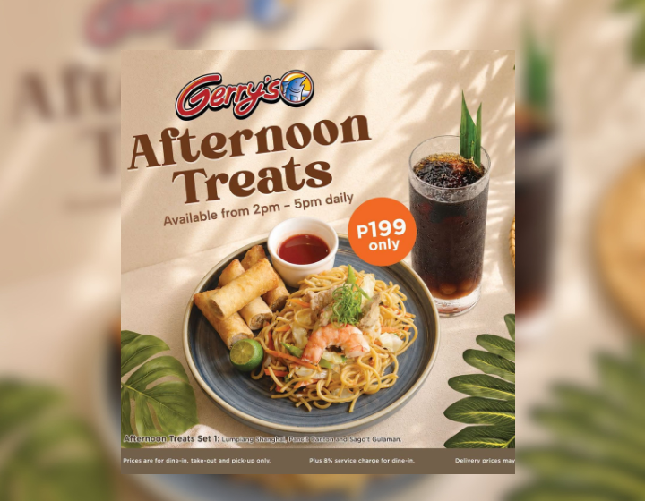 Gerry's Afternoon Treats 1 Starts at P199