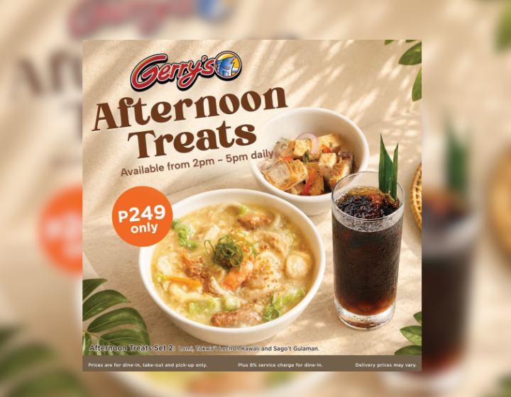 Gerry's Afternoon Treats 2 Starts at P249