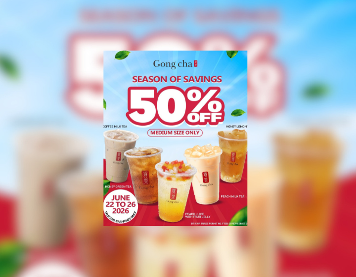 50% OFF on Medium Size Drinks