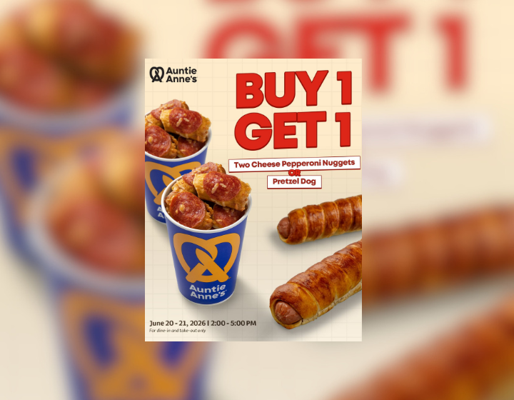 BUY 1 GET 1 o Pretzel Dogs or Two Cheese Pepperoni