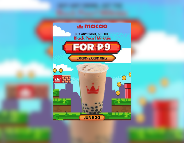 Buy any MAIOR-sized drink and unlock Black Pearl Milktea for P9