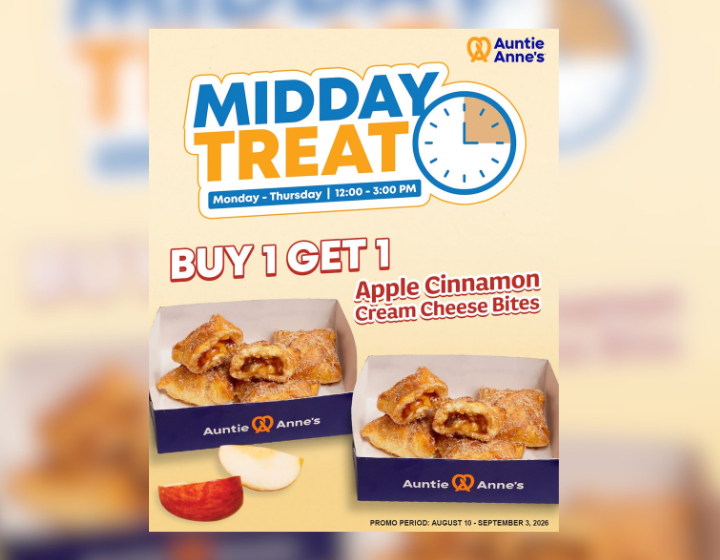 BUY 1 GET 1 Apple Cinnamon Cream Cheese Bites