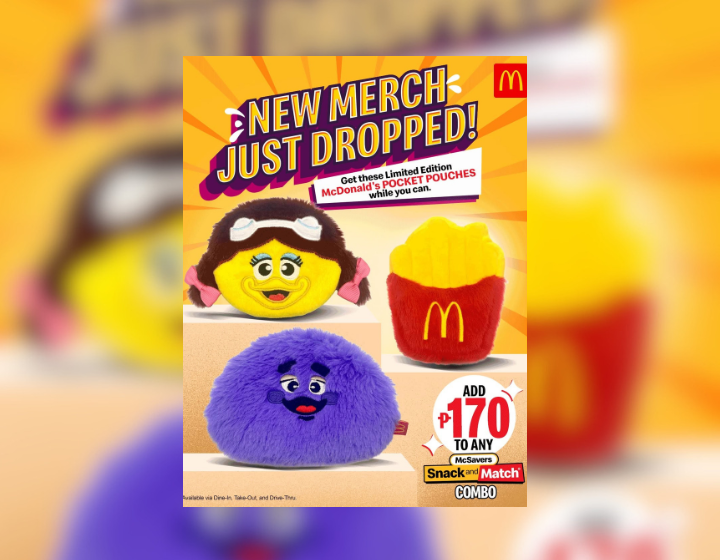McDonald's Pocket Pouches just Add P170