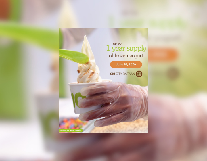 Up to 1 Year Supply of Frozen Yogurt With Min. Purhcase of P150
