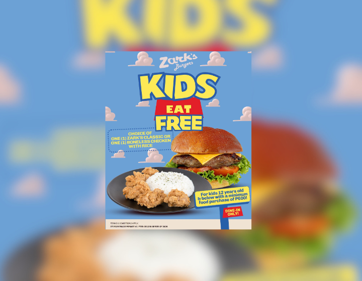 Kids eat FREE at Zark’s