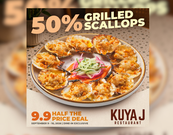 50% OFF on Grilled Scallops