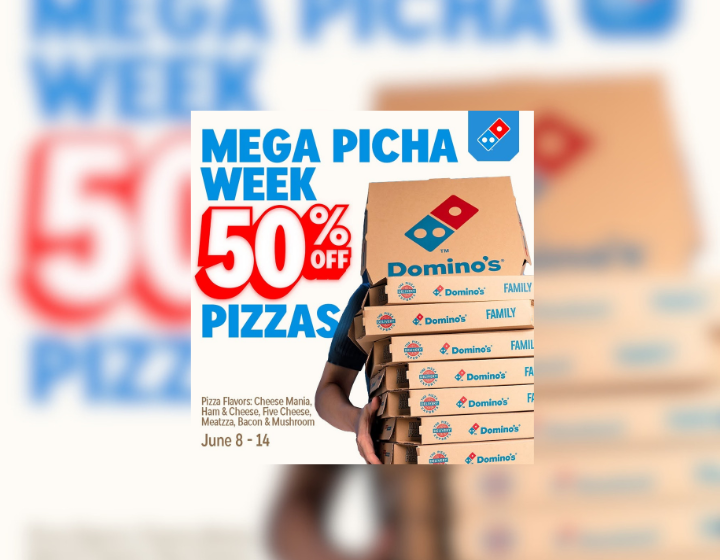 Domino’s Pizza at 50% OFF
