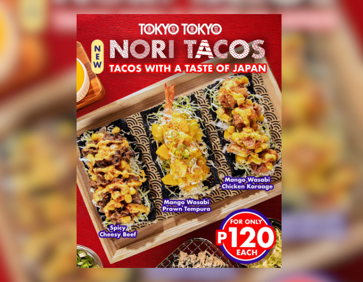 NEW Nori Tacos Starts P120