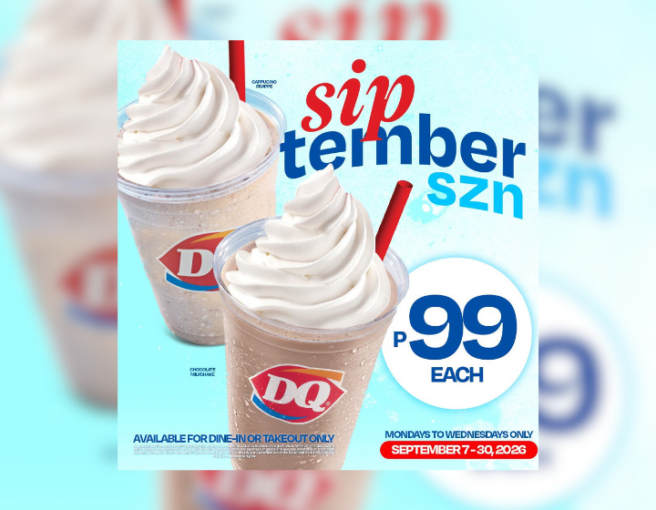 Cappucino Frappe or Chocolate Milkshake for only P99 Each