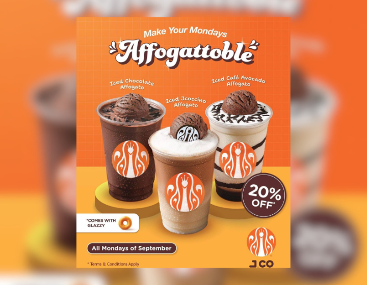 20% Off on all Due or Tre Affogato drinks 